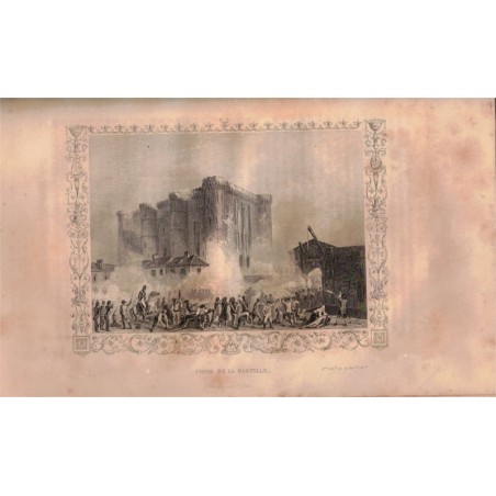 Histoire générale de la Révolution française, l'Empire, la Restauration, la Monarchie de 1830, t1, Vivien 1843, gravures 19e s.