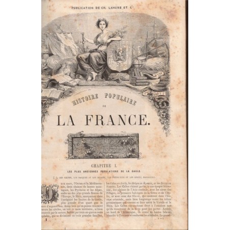 Histoire populaire de la France T1, Lahure, 1864 - histoire de France