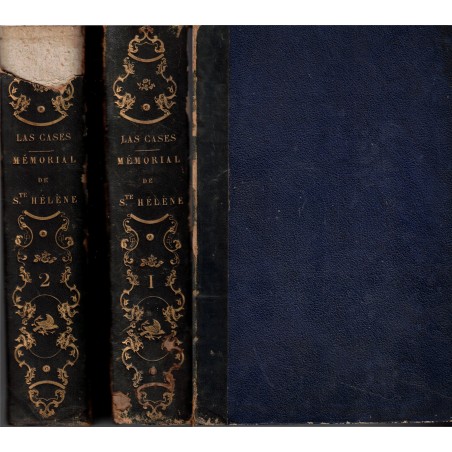 Mémorial de Sainte-Hélène, 2 tomes, De las Cases, 1842 - mémoires de Napoléon Bonaparte en exil, Ier Empire