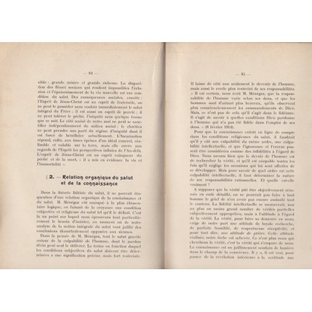 Le fidéisme, la notion intégrale du Salut et l'essence de l'Evangile, 1914, Delcourt