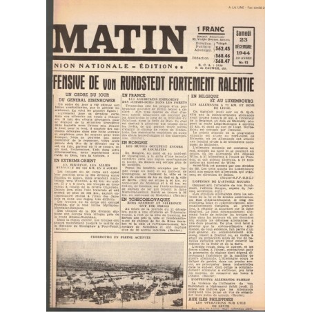 1943-1945, à la Une, la fin des dictatures, 1980 - journaux anciens, 2e guerre mondiale