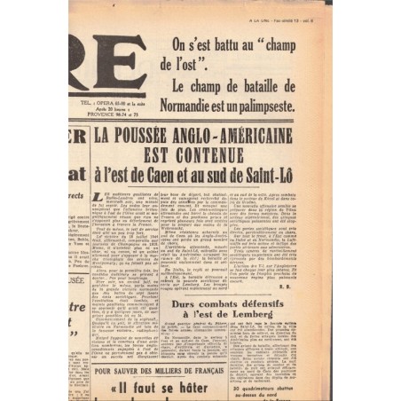 1943-1945, à la Une, la fin des dictatures, 1980 - journaux anciens, 2e guerre mondiale