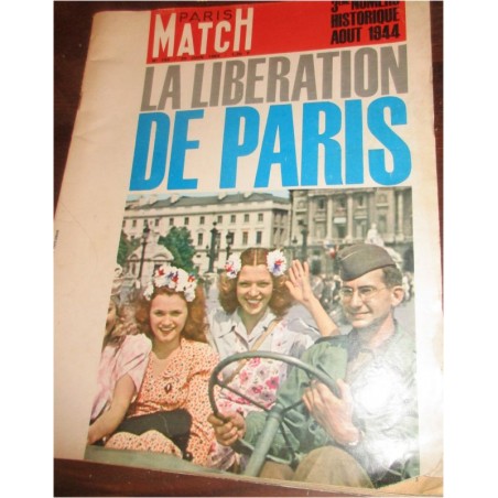 Paris-Match, Août 1944 La libération de Paris, n°793 20 juin 1964 - 2e guerre mondiale, Joséphine Baker, Radio luxembourg