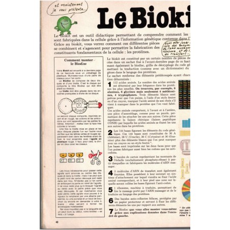 Sciences et Vie, la révolution biologie, le biokit - revues scientifiques,