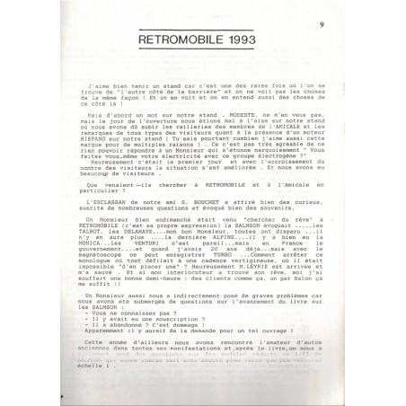 Moteurs Salmson, Le point du Jour N°111 mars 1993 - revues automobiles, mécanique