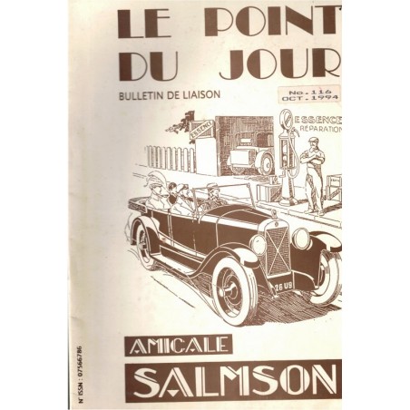 Moteurs Salmson, Le point du Jour N°116 oct. 1994 - revues automobiles, mécanique