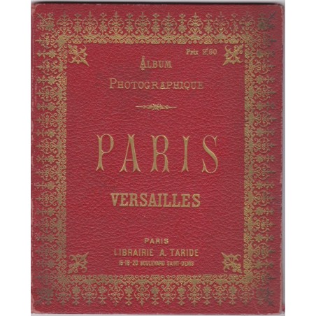 Album photographique dépliant Paris Versailles, 1900, Taride
