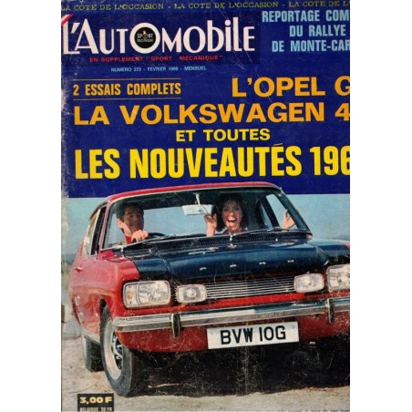 L'automobile février 1969 N°273 ET supplément Sport Mécanique  - revues automobiles, voitures 1966