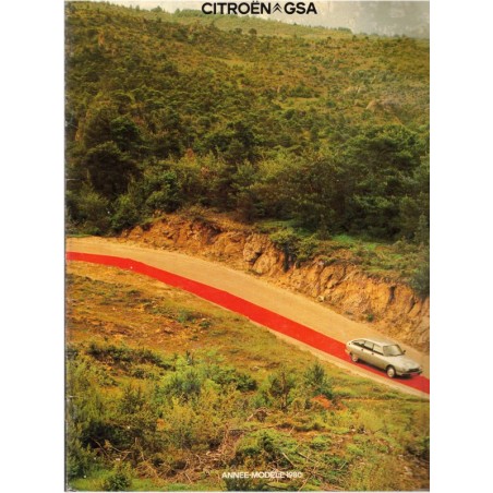 Citroën GSA année modèle 1980 - revues automobiles, publicité voitures
