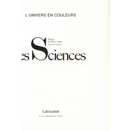 L'Univers, Les Sciences, Larousse, 1977 - sciences physiques, astronomie, nature, encyclopédies, sciences pures