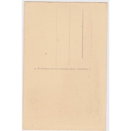 Carte postale la Cathédrale Strasbourg, aquarellée 1900, Bas-Rhin - carte postale, Alsace, cathédrale,
