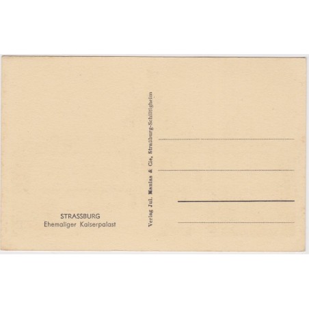 Carte postale Place de la République, Ehemaliger Kaiserpalast, Strasbourg, 1920 - carte postale Alsace,