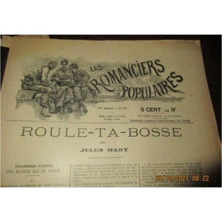 Les romanciers populaires 1908, 14e année N°1 au N°101 - journaux populaires, romans en feuilletons