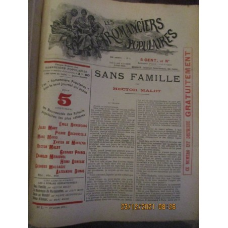 Les romanciers populaires 1904, 10e année N°1 à N°86 - romans populaires, romans en feuilletons, littérature XIXe siècle