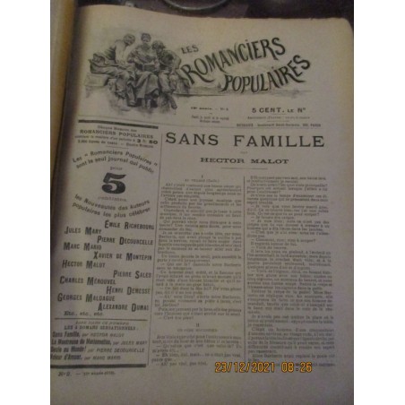 Les romanciers populaires 1904, 10e année N°1 à N°86 - romans populaires, romans en feuilletons, littérature XIXe siècle