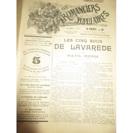 Les romanciers populaires 1907, 13e année, du N°1 à N°98 - journaux populaires, romans en feuilletons