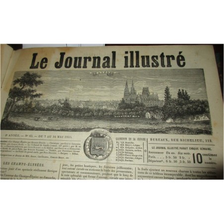 Le Journal Illustré 1865/1866, 2e année, n°63 au n°118 - journaux XIXe siècle, actualités mondiales 19e siècle, Second Empire