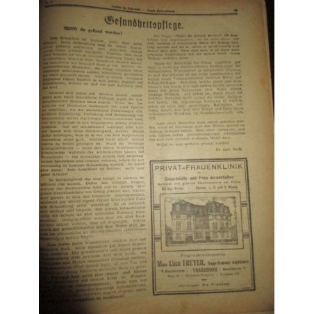 Après la Journée, 1931 Nach Feirabend, Illustrierte Beilage, 13e an. journaux populaires, alsatiques publicités alsaciennes
