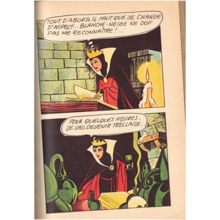 Blanche-Neige et les sept nains, Walt Disney, 1973 - contes de Grimm, collection jeunesse bibliothèque rose