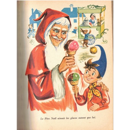 Oui-Oui et le Père Noël, Enid Blyton, 1982 - Jeunesse, premières lectures, Bibliothèque Rose Minirose