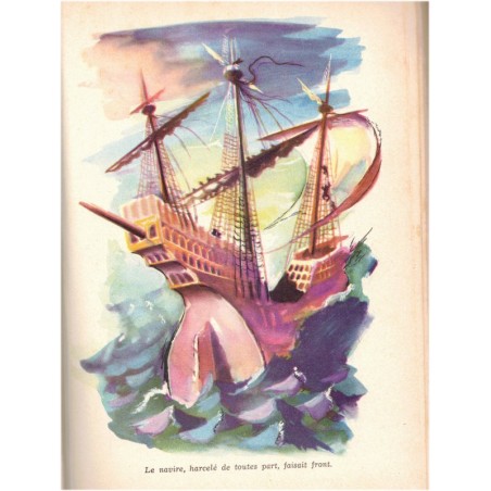Le perroquet pourpre, Marie Moreau-Bellecroix, 1955 - Collection Idéal Bibliothèque , aventures Jeunesse pirates et corsaires