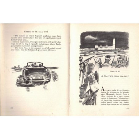 Princesse Cactus, Saint-Marcoux, 1954 - collection Rouge et Or Souveraine, Aventures Tunisie, roman amitié, Jeunesse mystères