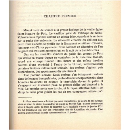 Gaston Phébus, T1 Le lion des Pyrénées, Myriam et Gaston de Béarn, 1978 - roman historique, Béarn, Moyen Age