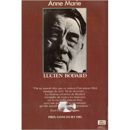 Anne Marie, Lucien Bodard, 1982 - prix Goncourt, roman, amour filial, années 1920