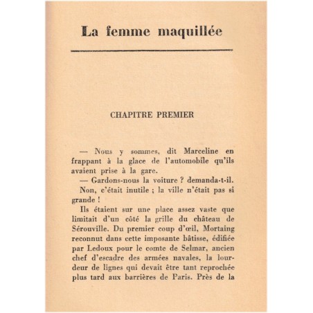 La femme maquillée, André Billy, 1932 - romans d'amour