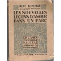 Les nouvelles leçons d'amour dans un parc, René Boylesve, 1926 - romans d'amour, roman libertin, livre moderne illustré