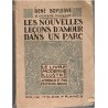 Les nouvelles leçons d'amour dans un parc, René Boylesve, 1926 - romans d'amour, roman libertin, livre moderne illustré