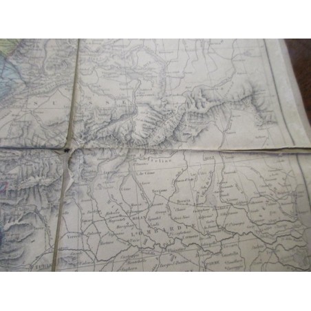 Carte physique et politique de la France, vers 1880, par M. Drioux et Ch. Leroy