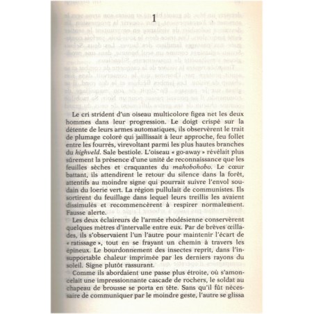 Zebra, Gil Bernardi, 1985 - roman d'aventures, Rhodésie, Afrique Australe