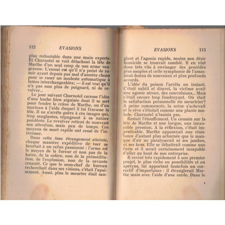 Evasions, Emmanuel Blanc, 1946 - romans français