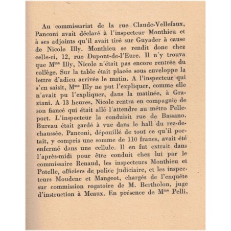 L'assassinat d'Alain Guyader, André Billy, 1951 -