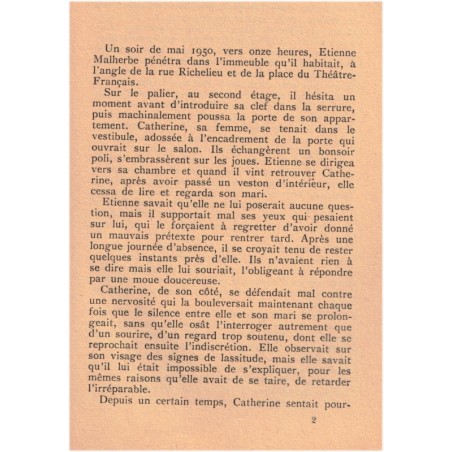 Les amants du Theil, Paul Bodin, 1952 - triangle amoureux, le mari, l'amant, la maîtresse