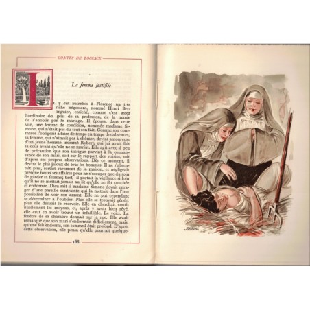 Contes de Boccace, 1949 - édition numérotée, littérature italienne XIVe siècle, nouvelles