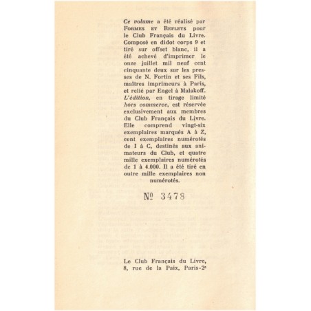 Les chouans ou la Bretagne en 1799, Honoré de Balzac, 1952 - littérature 19e siècle, Directoire