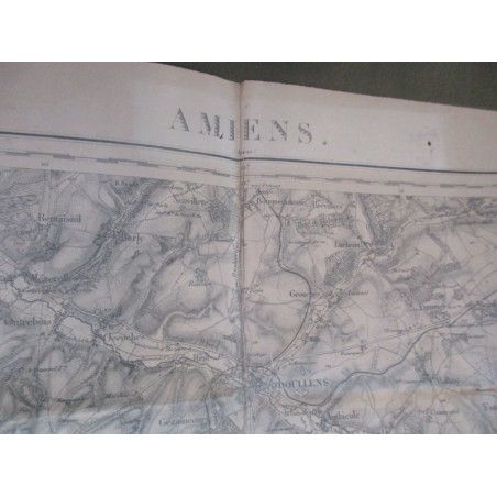 Carte d'état-major Amiens, Somme