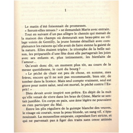 Le jeu de la tentation, Jeanne Bourin, 1981 - Moyen Age 13e siècle, enluminures, roman d'amour, roman historique