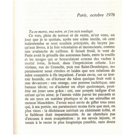 Une mère russe, Alain Bosquet, 1979 - roman