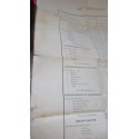 Affiche de 1871, politique, tableau du résultat des votes pour l'Assemblée Nationale le 8 février 1871, Bas-Rhin