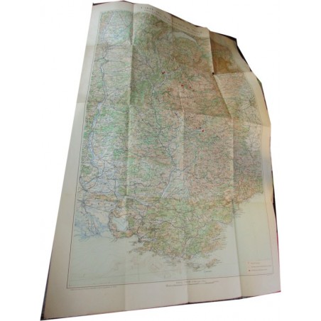 Carte des avalanches de neige, éboulements et glissements de terrain N°1- Suisse, Alpes, neige, ski,