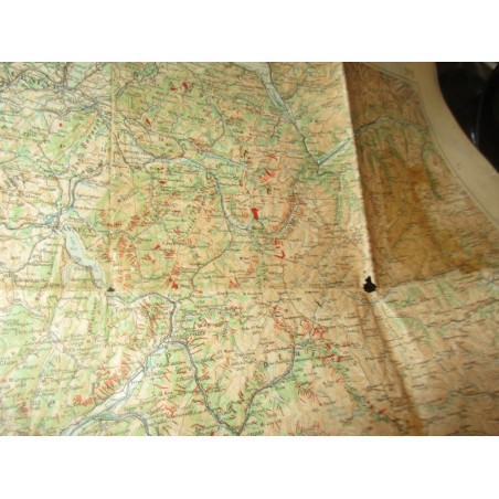 Carte des avalanches de neige, éboulements et glissements de terrain N°1- Suisse, Alpes, neige, ski,