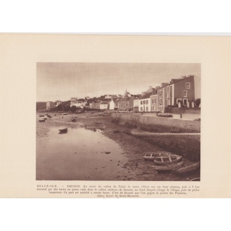Belle-île, Morbihan, Ciels et sourires de France, avril 1933, Laboratoires pharmaceutiques Fluxine, Bretagne