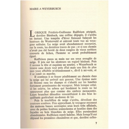 Car j'ai eu faim, Franz Braumann, 1966 - biographie Frédéric-Guillaume Raiffeisen, mutualisme agricole, Allemagne 19e s.