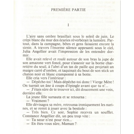 Les gens de Mogador, Julia, T1, Elisabeth Barbier, 1983 - saga familiale 19e s., roman historique, roman d'amour, série TV
