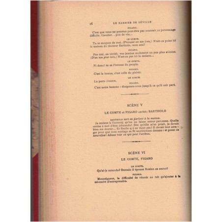 Beaumarchais, Le Barbier de Séville, Le Mariage de Figaro, 1922 - théâtre XVIIIe s., Populaire Illustrée du Théâtre Français