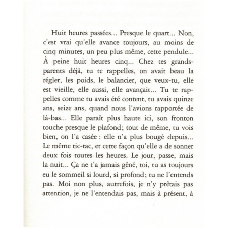 L'attente, la clôture, Jacques Borel, 1989 - nostalgie amoureuse, amour maternel, disparition de l'être aimé