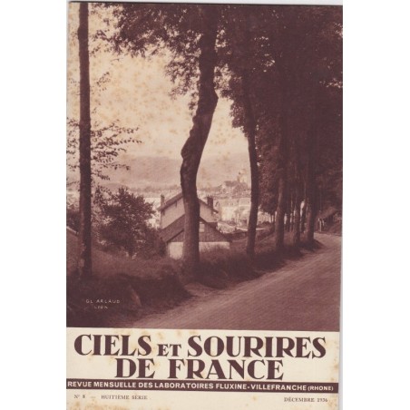 Plombières, Remiremont, Vosges, Ciels et sourires de France, décembre 1936, Laboratoires pharmaceutiques Fluxine